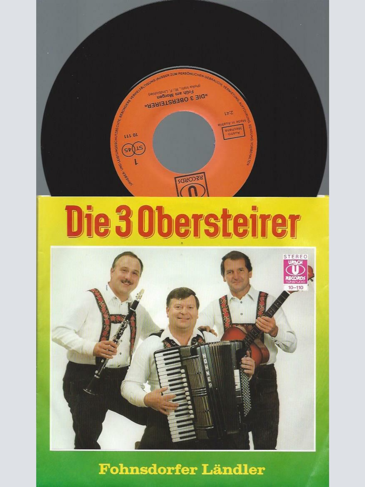 7" Die 3 Obersteirer --Fohnsdorfer Ländler
