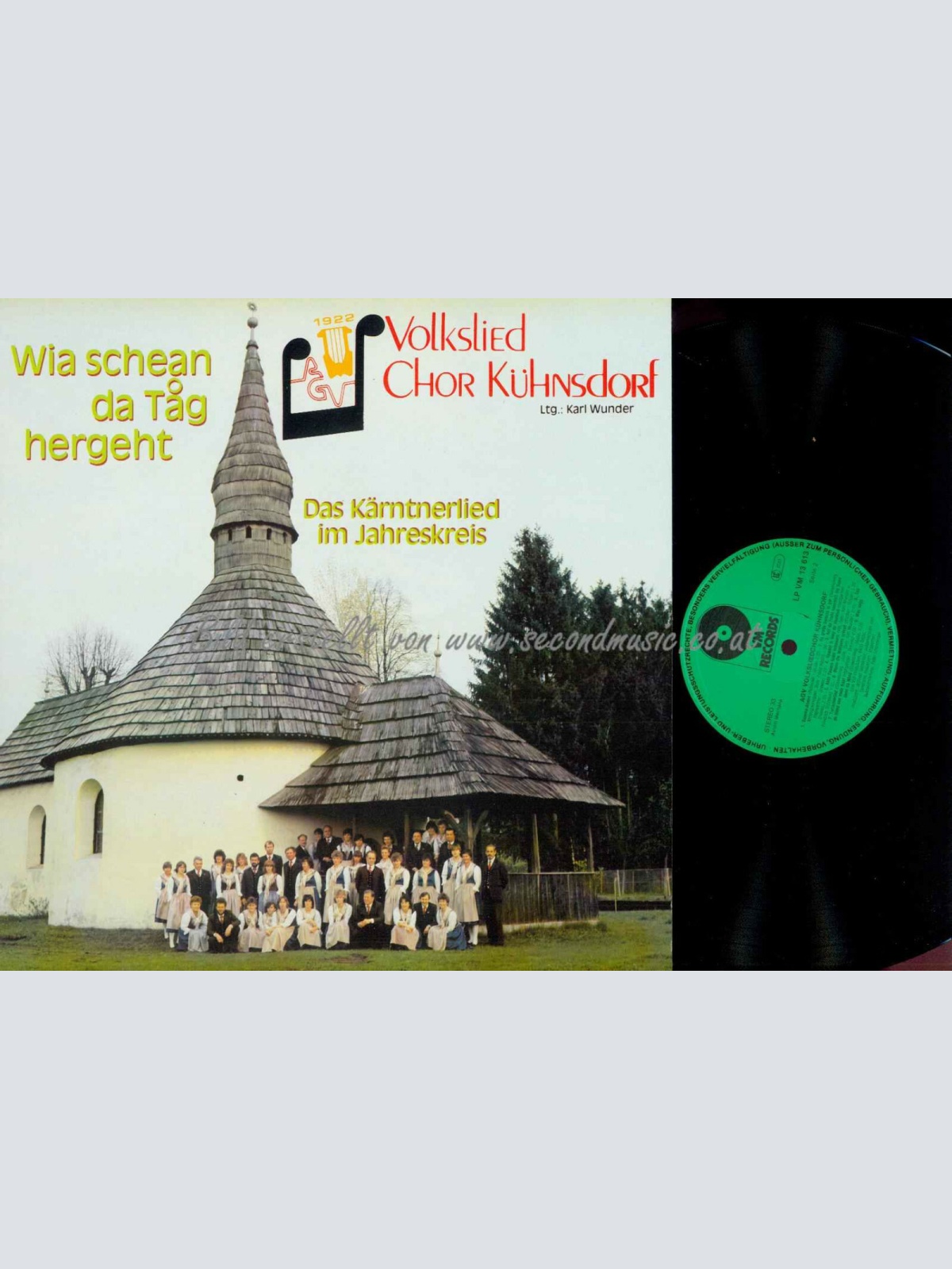 LP-- Volksliedchor Kühnsdorf – Wia Schean Da Tag Hergeht   / NM