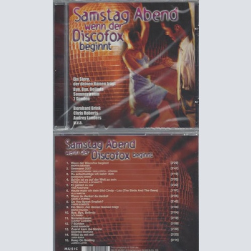CD--NEU-SAMSTAG ABEND WENN DER DISCOFOX BEGINNT--BERNHARD BRINK--CHRIS ROBERTS