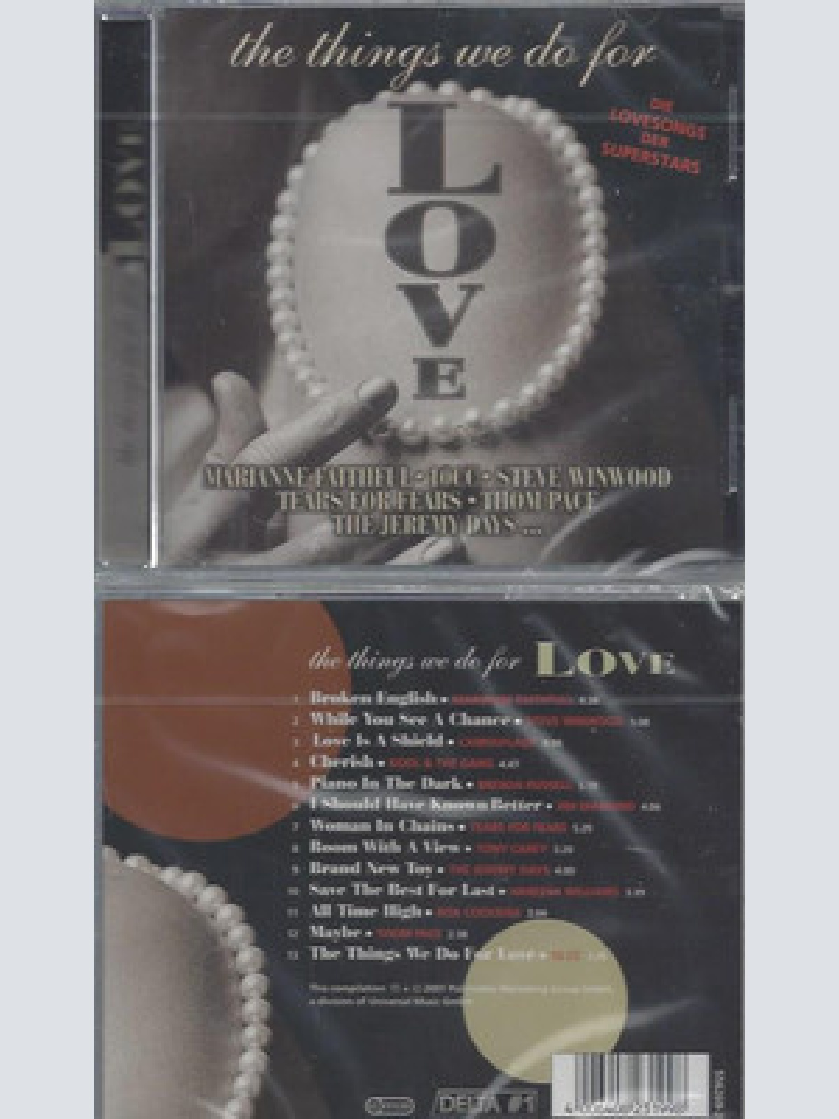 CD--NEU--THE THINGS WE DO FOR LOVE--FAITHFUL--10CC--WINWOOD-TEARS FOR FEARS