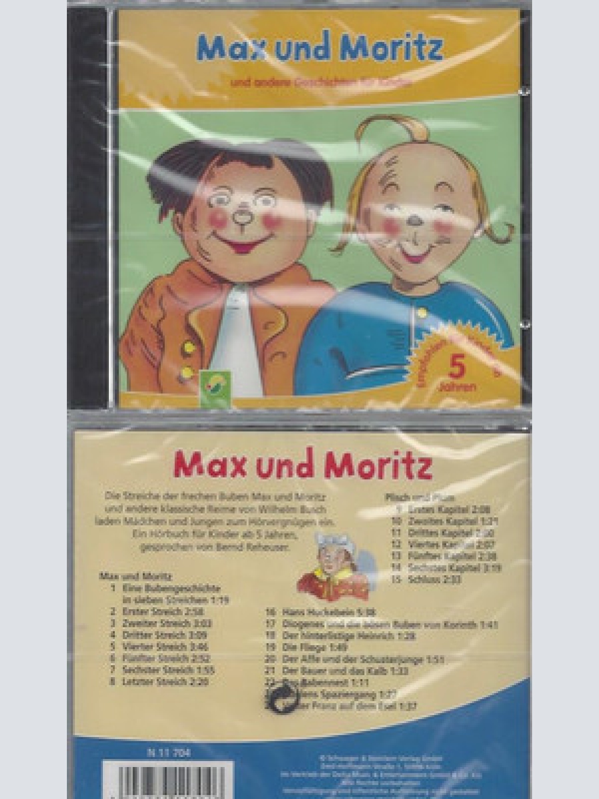 CD--NEU--MAX UND MORITZ--UND ANDERE GESCHICHTEN FÜR KINDER