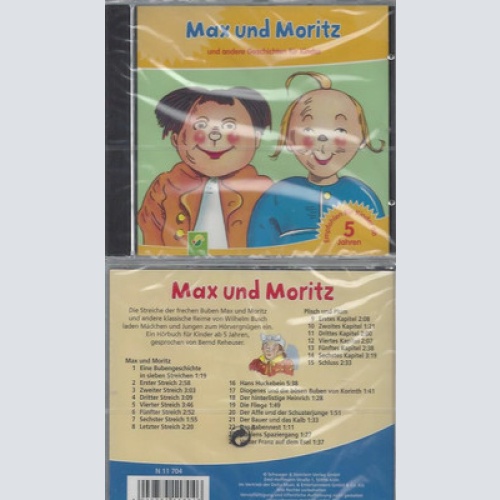 CD--NEU--MAX UND MORITZ--UND ANDERE GESCHICHTEN FÜR KINDER