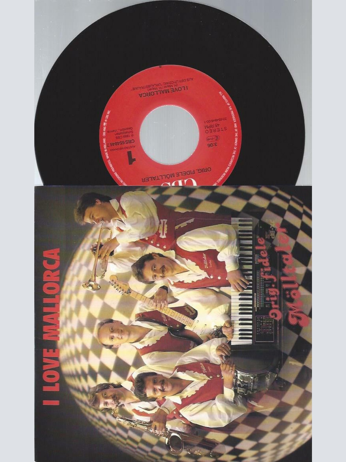 7" Hubert Urach Und Seine Orig. Fidelen Lavanttaler -- I love Mallorca