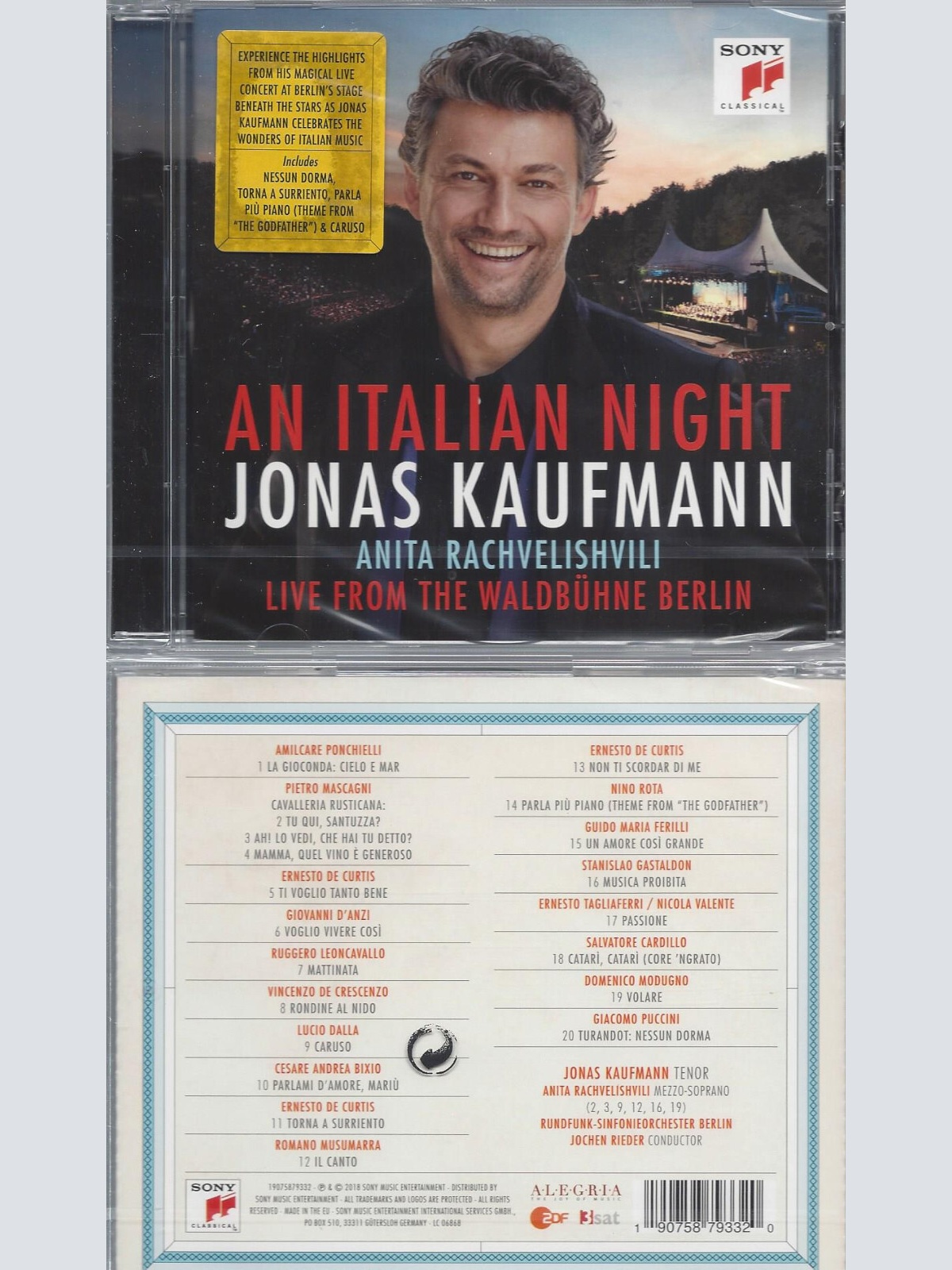CD--An Italian Night - Live from the Waldbühne Berlin    Jonas Kaufmann,