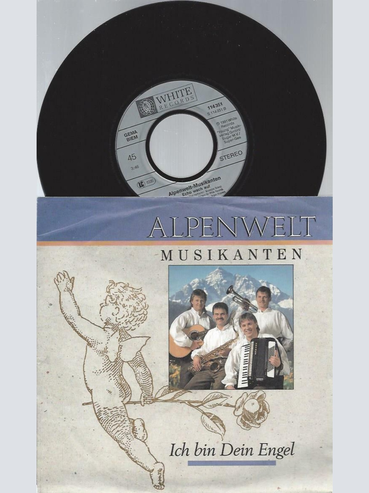 7" Alpenwelt-Musikanten – Ich Bin Dein Engel
