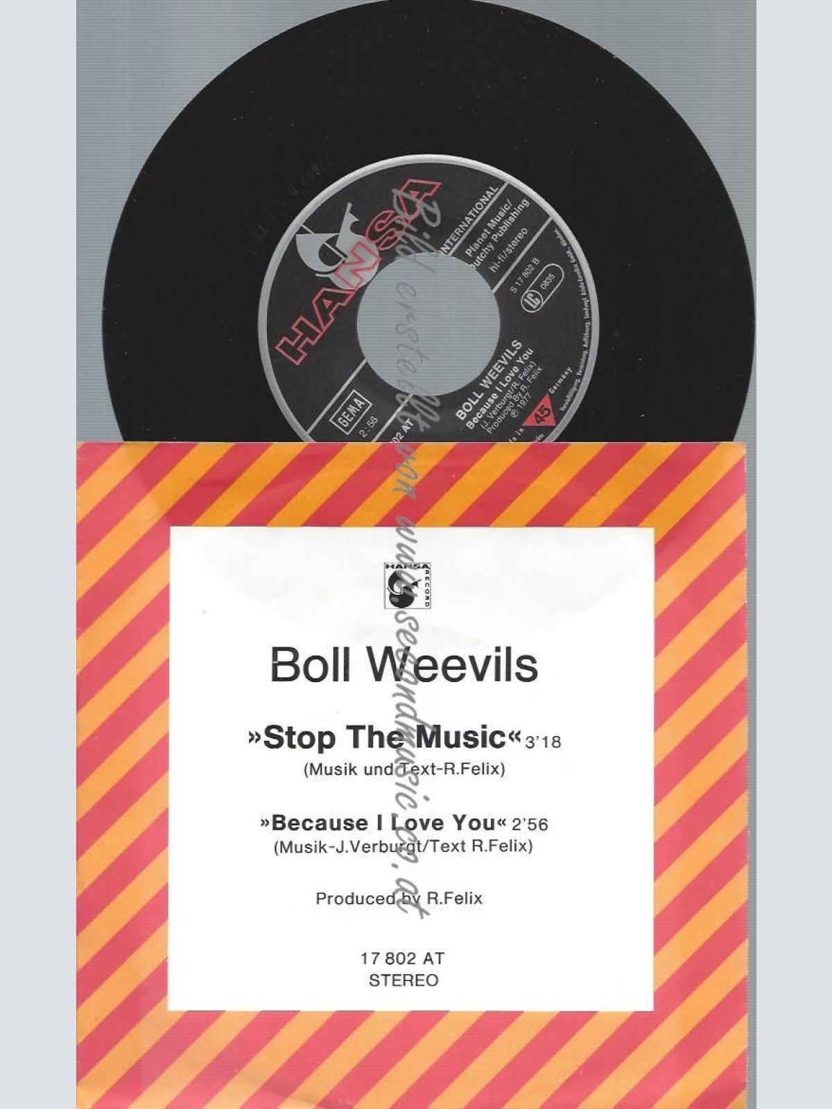 7"   Boll Weevils – Stop The Music