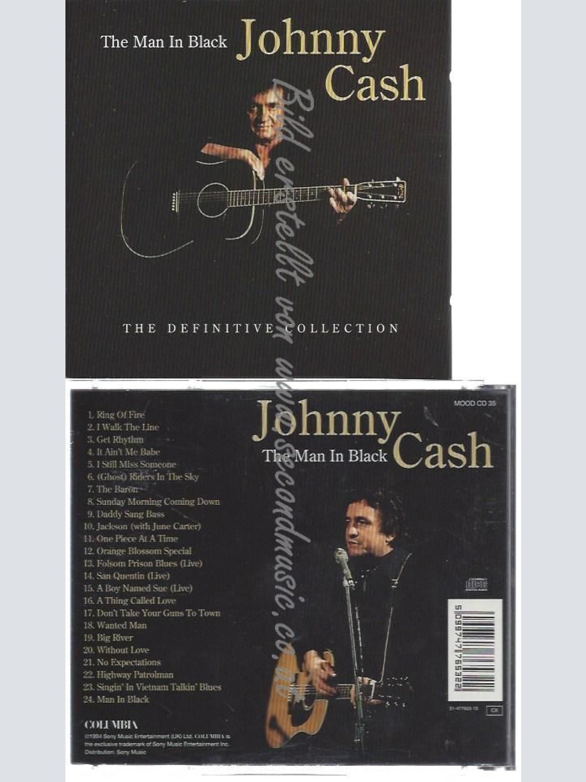 CD--JOHNNY CASH--    THE MAN IN BLACK -THE DEFINITIVE COLLECTION- |