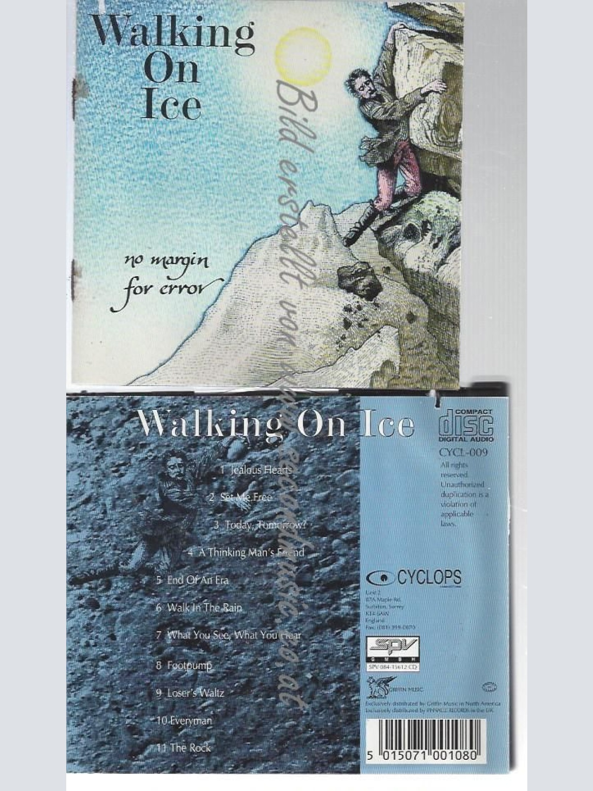 CD--WALKING ON ICE--    NO MARGING FOR ERROR
