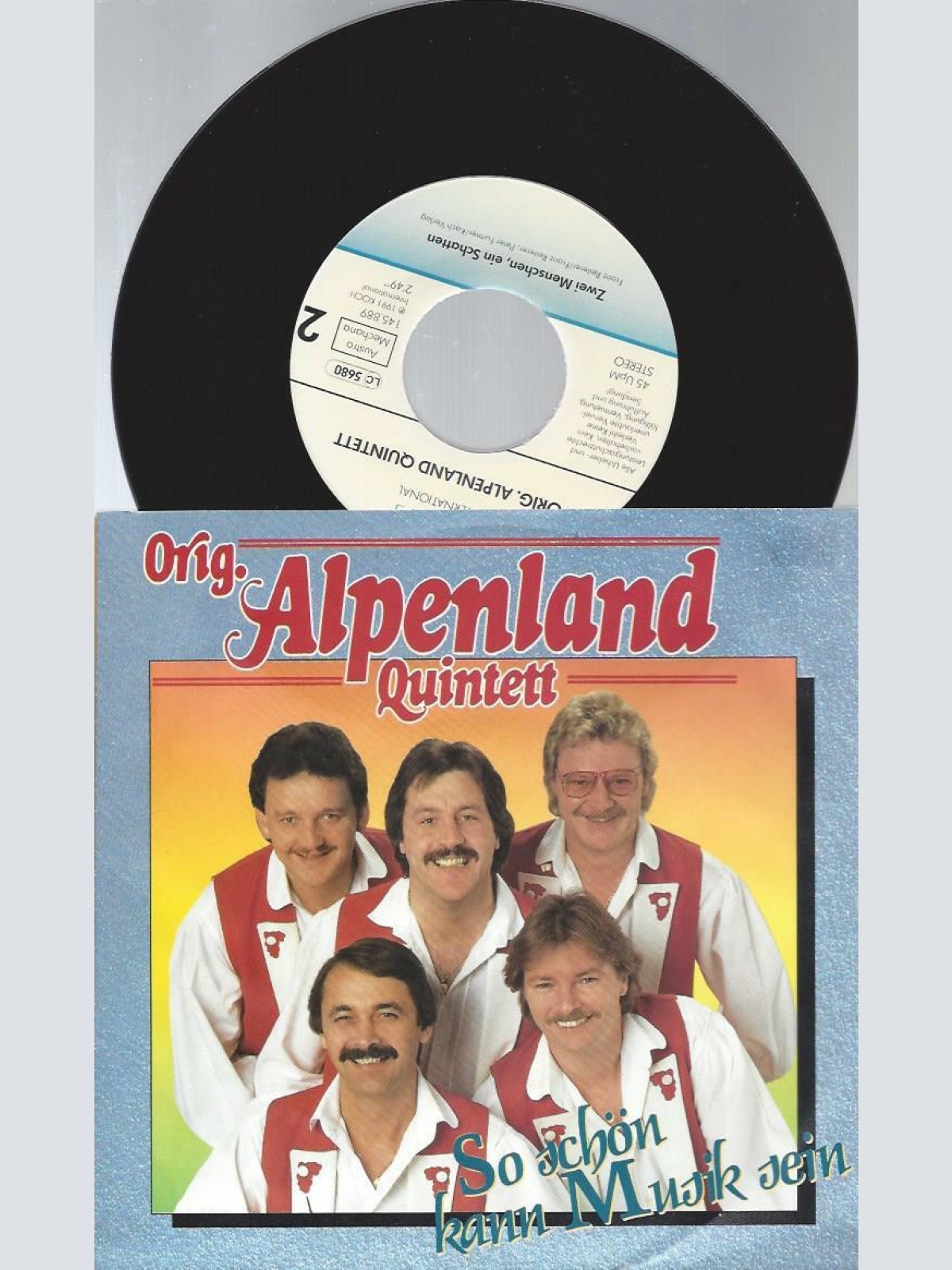 7" Orig. Alpenland Quintett – So Schön Kann Musik Sein