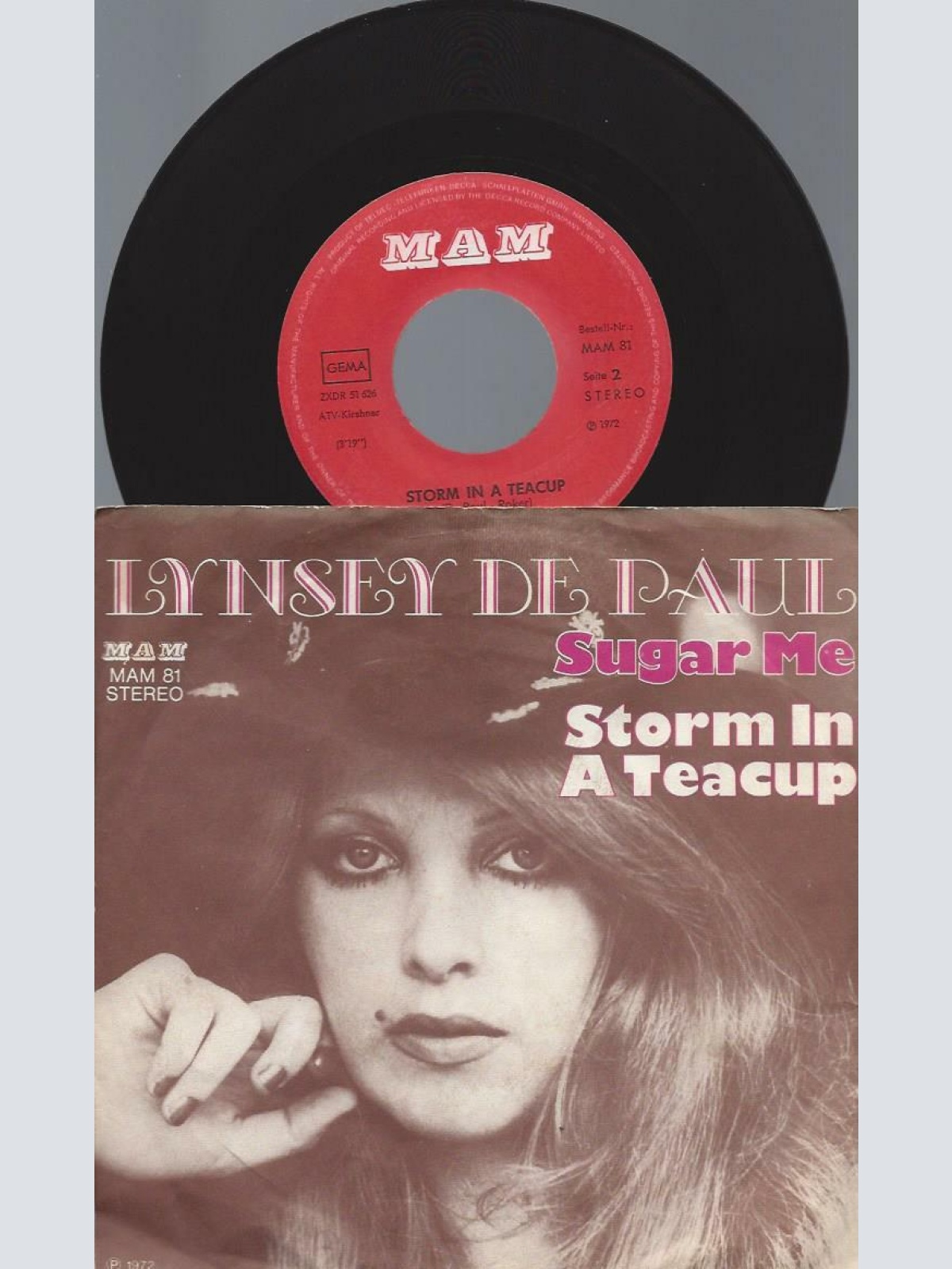 7"    Lynsey De Paul  Sugar Me