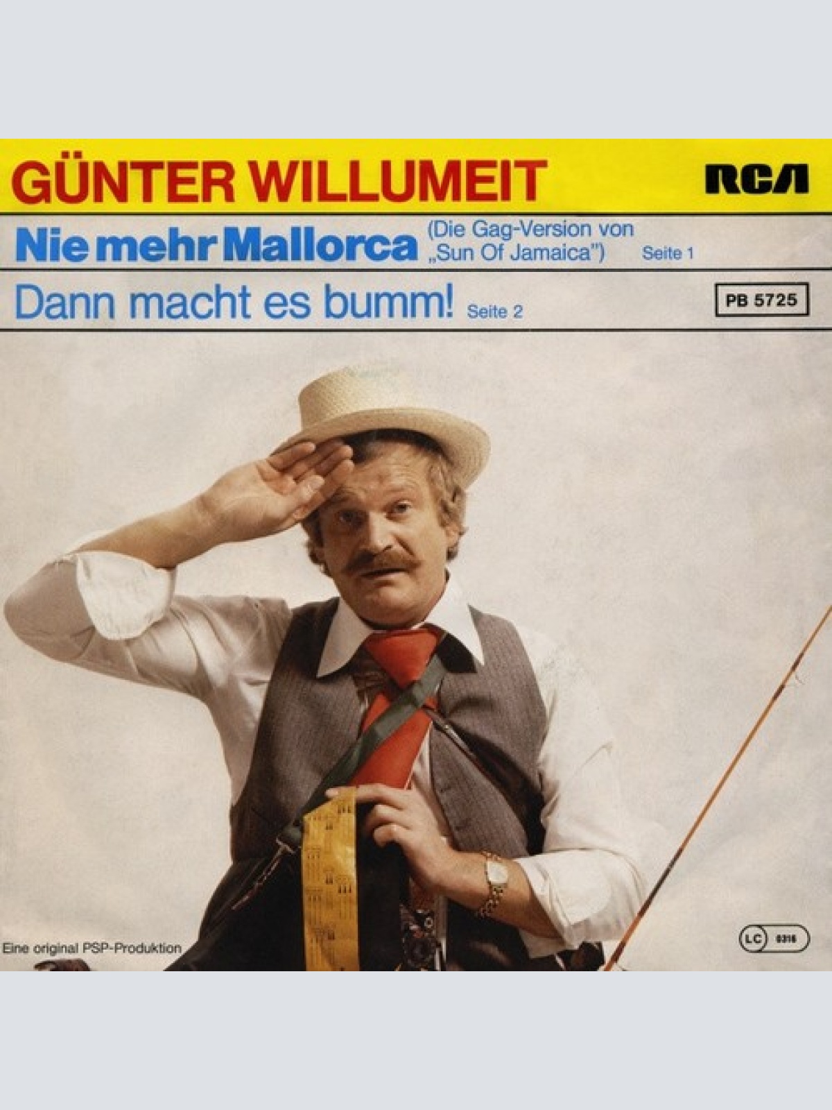7", Single Günter Willumeit - Nie Mehr Mallorca (Die Gag-Version Von "Sun Of ...