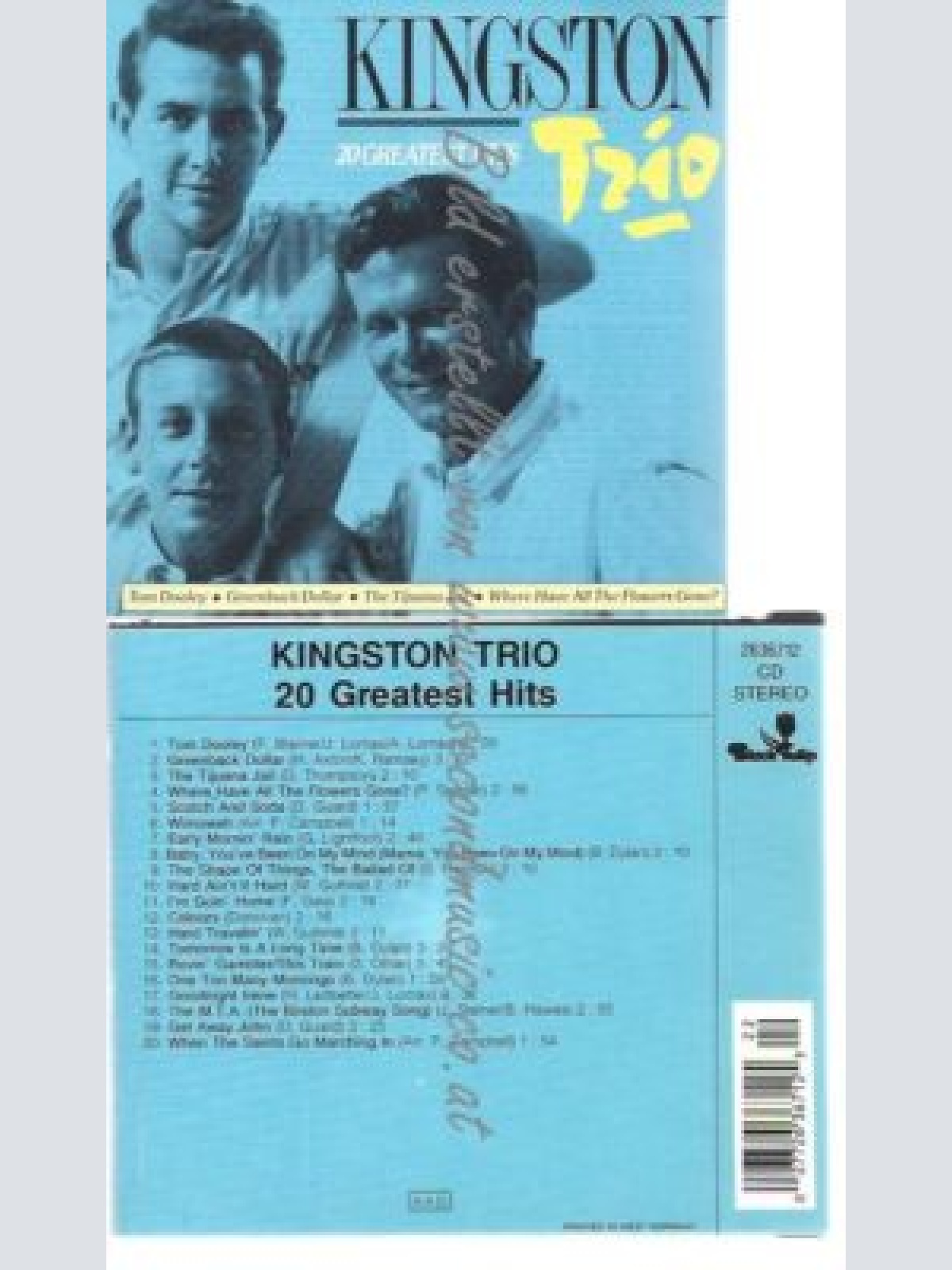 CD--KINGSTON TRIO--     GREATEST HITS -