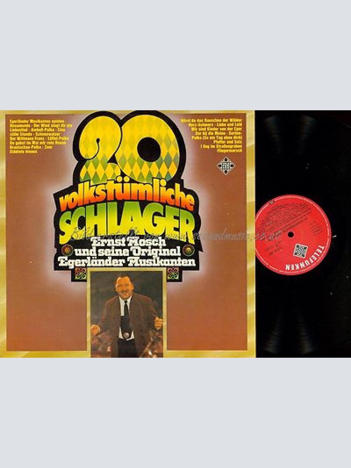 LP--ERNST MOSCH 20 VOLKSTÜMLICHE SCHLAGER