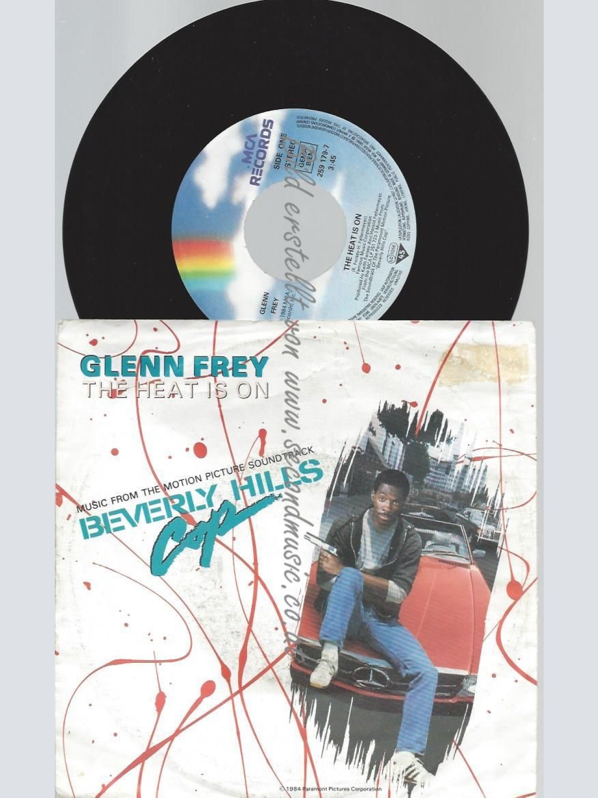 7"  Glenn Frey / Harold Faltermeyer – The Heat Is On / Shoot Out