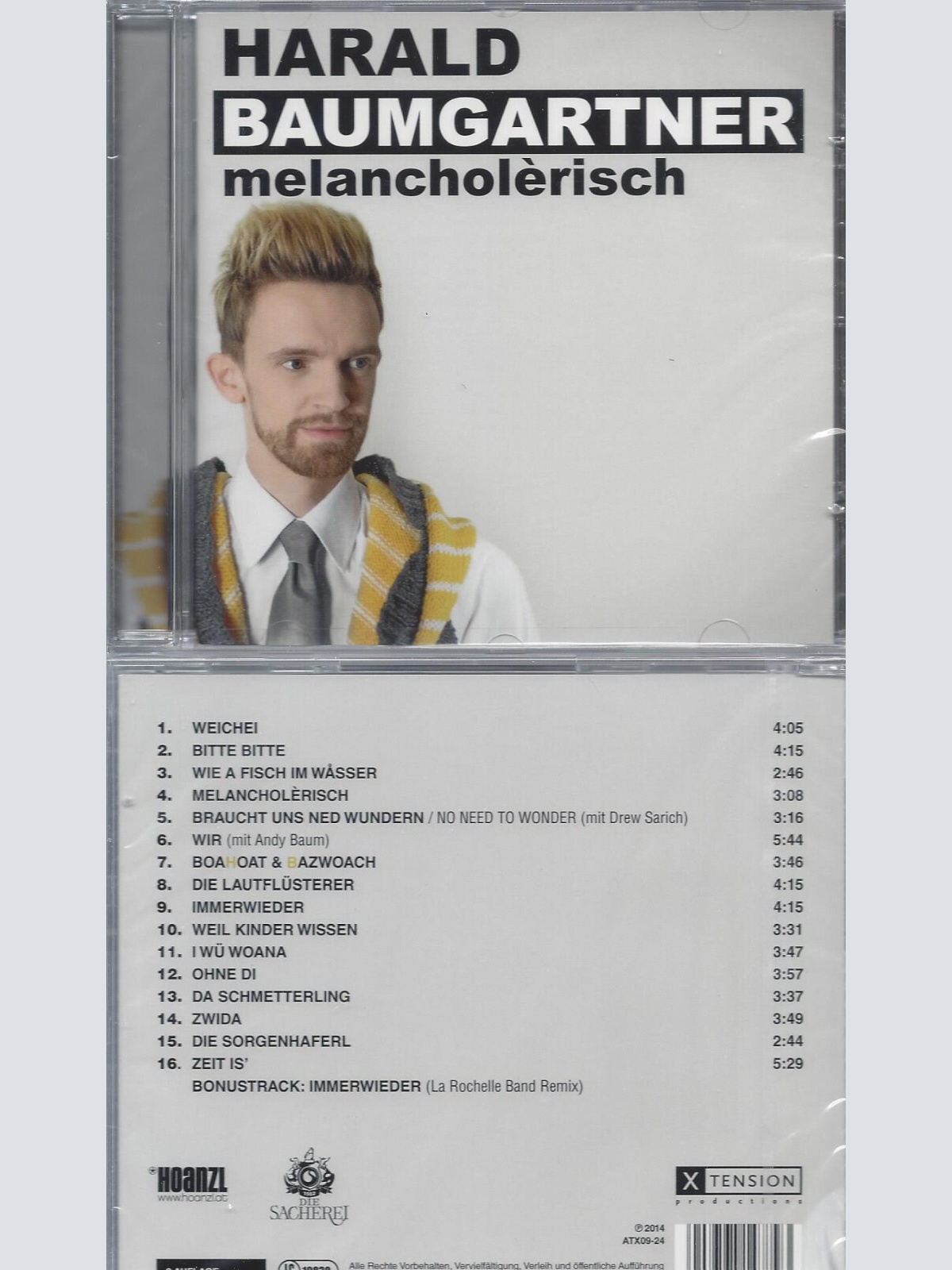 CD--  Melancholerisch   /  Harald Baumgartner