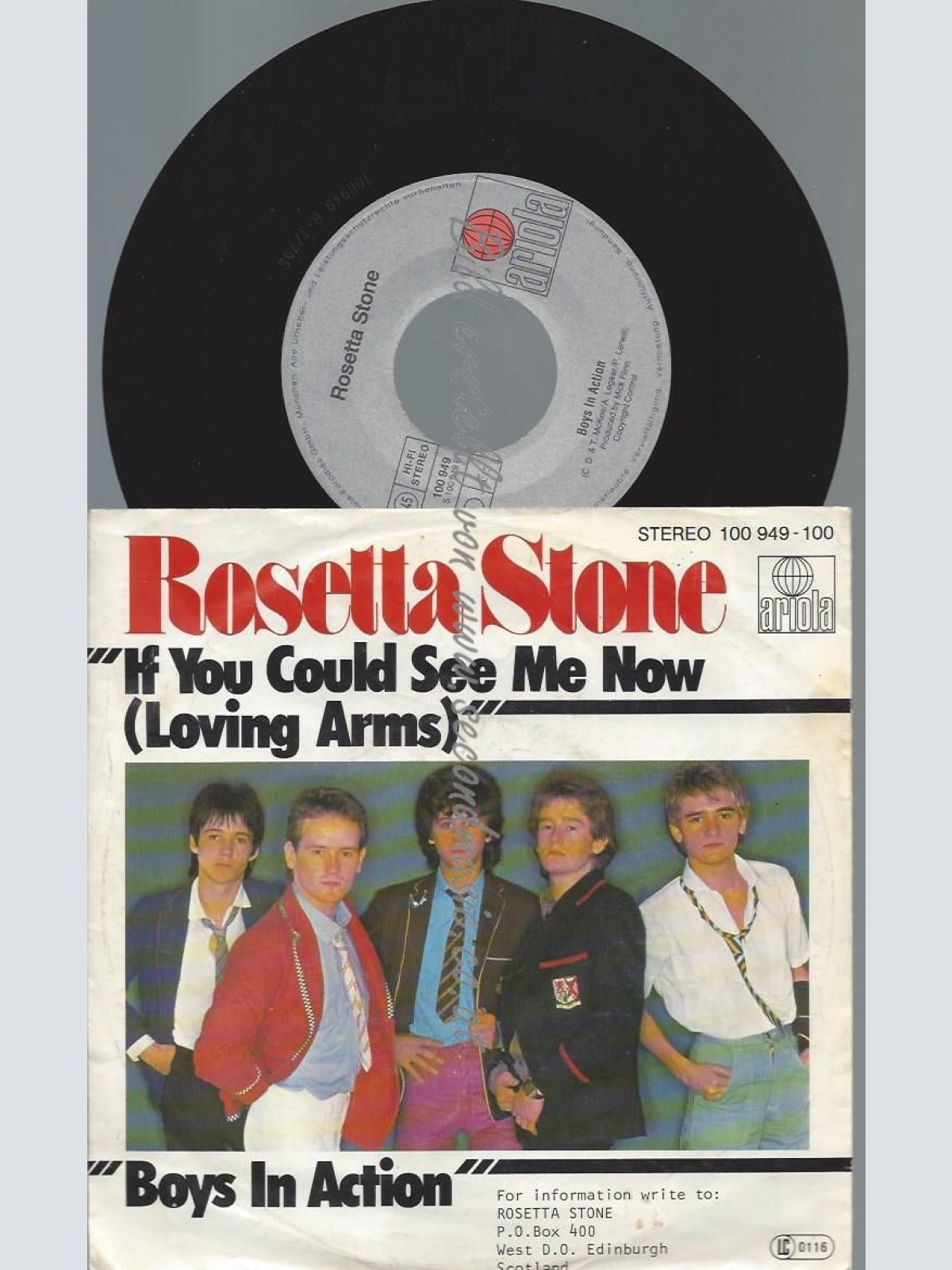 7"   Rosetta Stone   – If You Could See Me Now // with Sticker