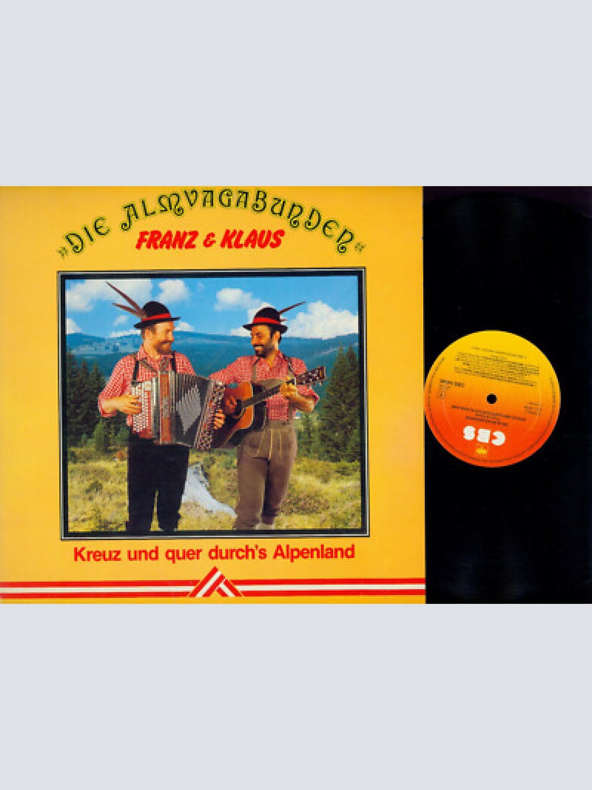 LP-- Die Almvagabunden  Franz & Klaus  Kreuz und Quer durchs Alpenland