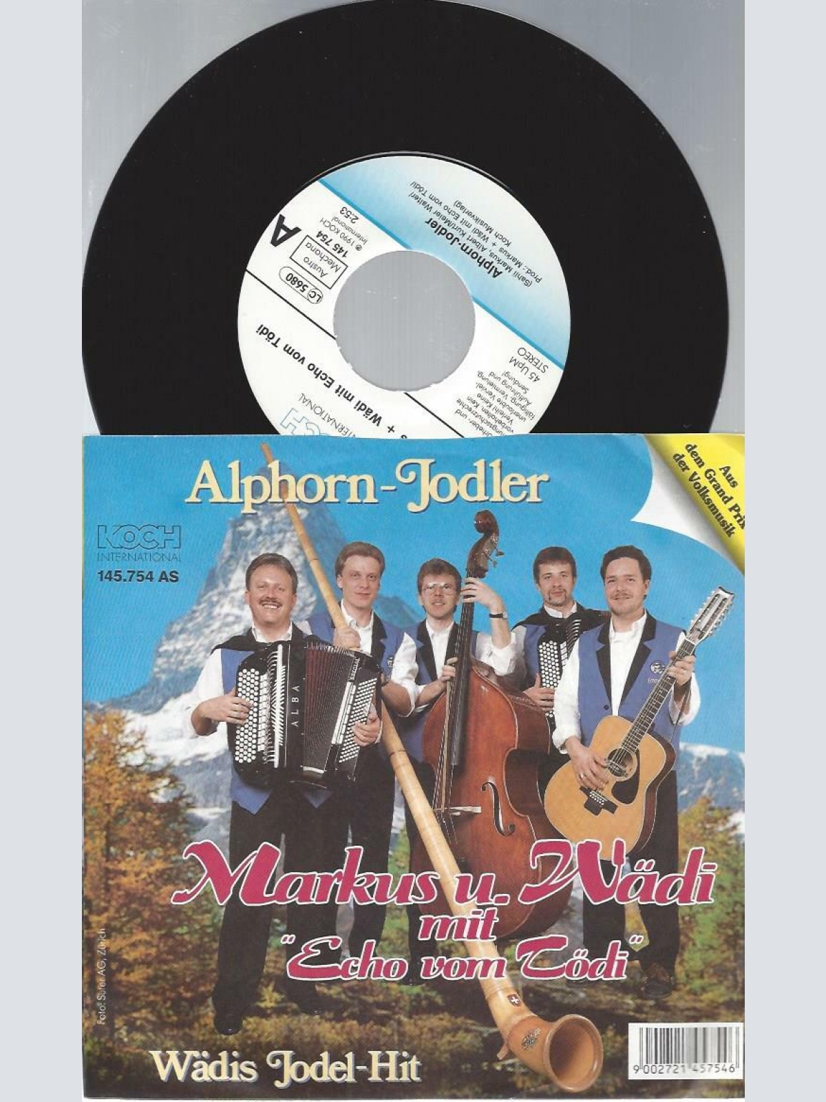 7"  Markus U. Wädi* Mit "Echo Vom Tödi"– Alphorn-Jodler