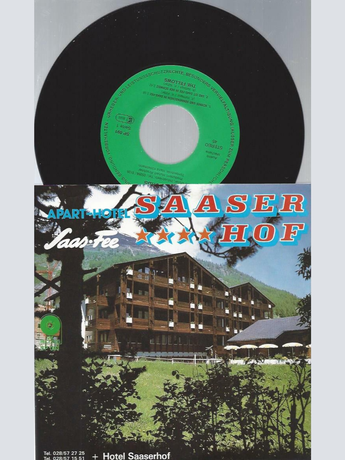 7"  The Fellows – Schnee Und Sonnenschein In Saas-Fee