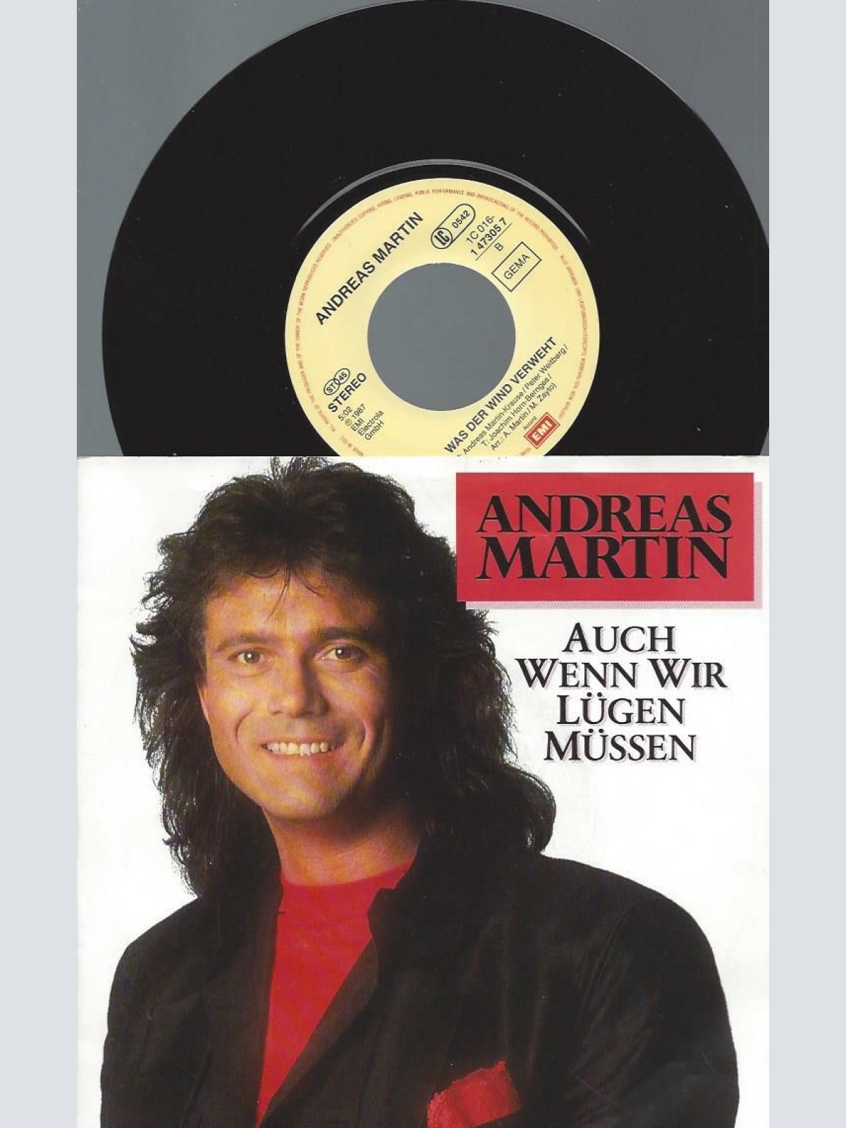 7" Andreas Martin   – Auch Wenn Wir Lügen Müssen