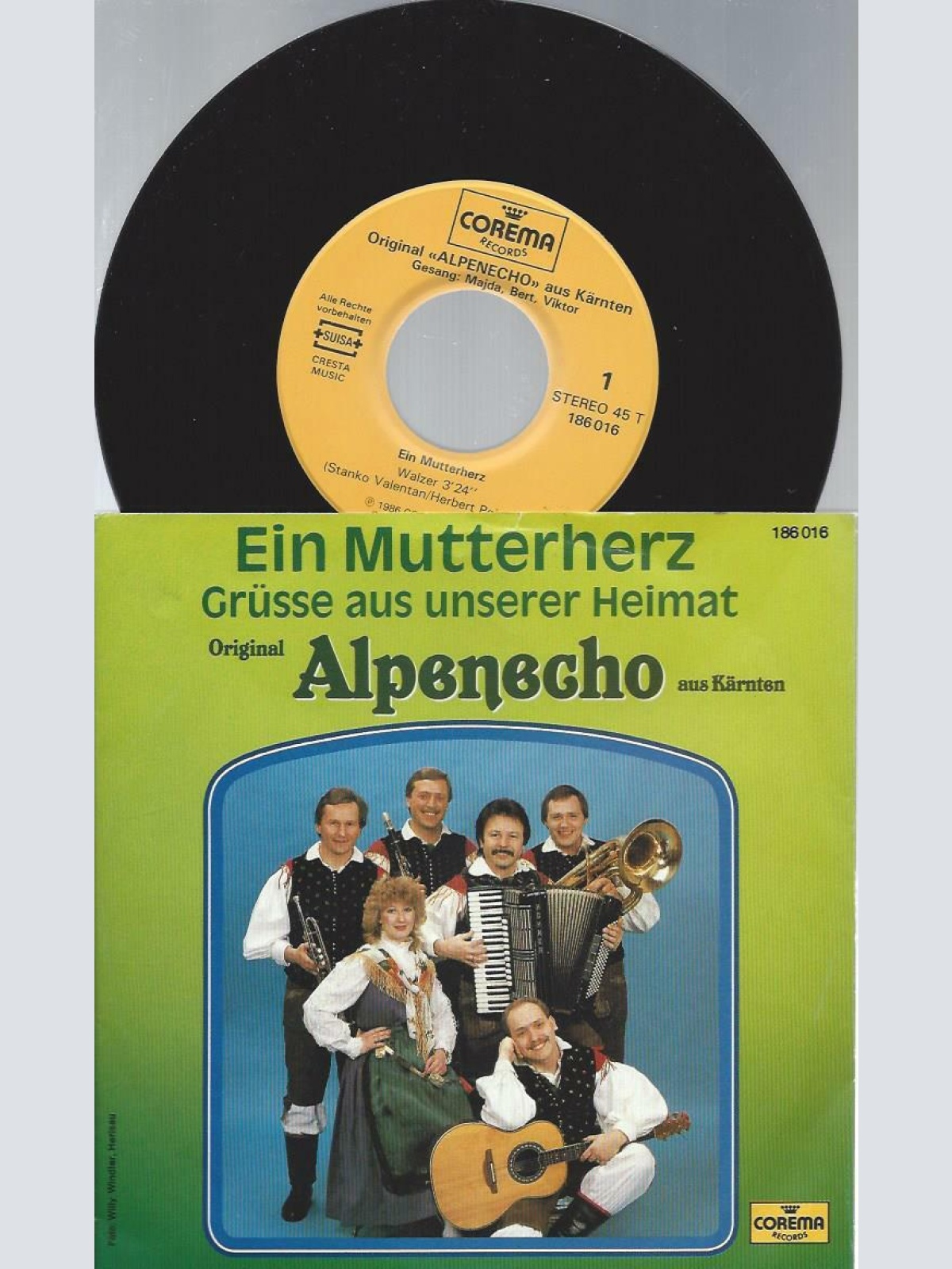 7" Original "Alpenecho" Aus Kärnten – Ein Mutterherz