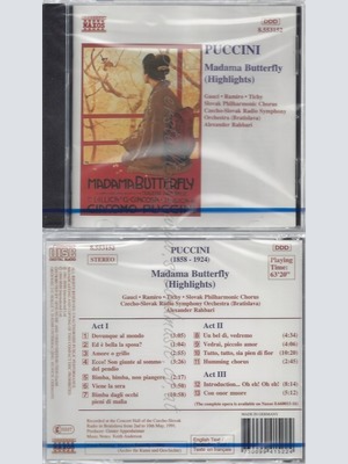 CD--NM-SEALED-GAUCI, RAMIRO, TICHY UND RAHBARI -1995- -- PUCCINI BUTTERFLY -HIG