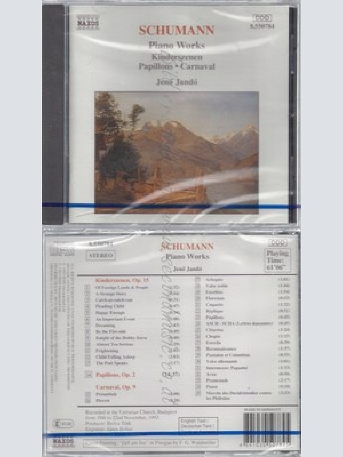 CD--NM-SEALED-JENÖ JANDO UND ROBERT SCHUMANN -KOMPONIST- -1993- -- SCHUMANN: KL