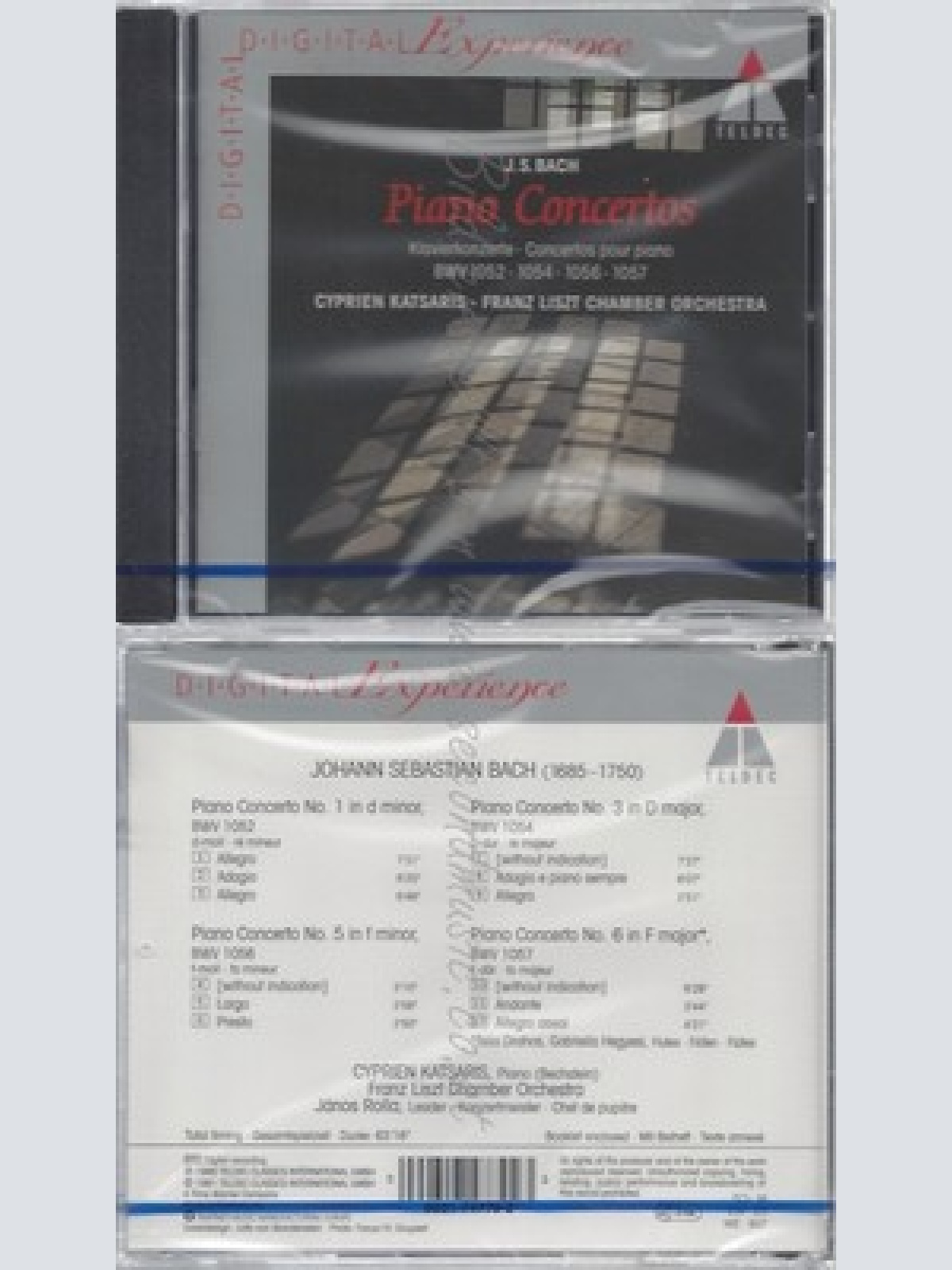CD--NM-SEALED-CYPRIEN KATSARIS, JANOS ROLLA, FLK -ORCHESTER- UND JOHANN SEBASTI