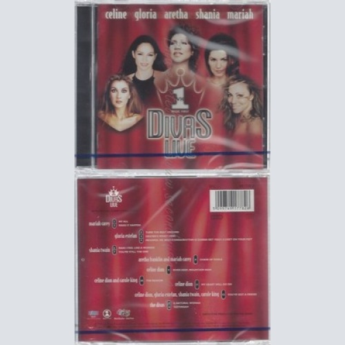 CD--NM-SEALED-DION, ESTEFAN, FRANKLIN UND TWAIN -1998- -- DIVAS LIVE