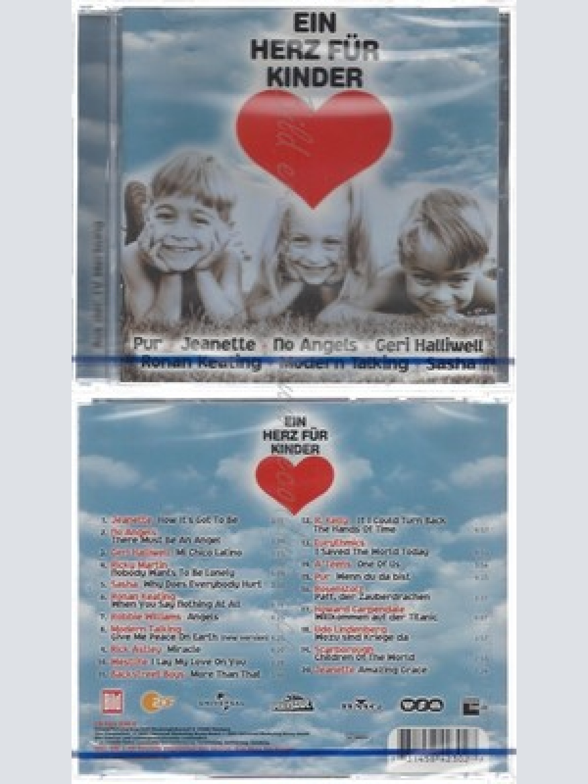 CD--NM-SEALED-DIVERSE, POP INTERNATIONAL, PUR UND JEANNETTE -2001- -- EIN HERZ