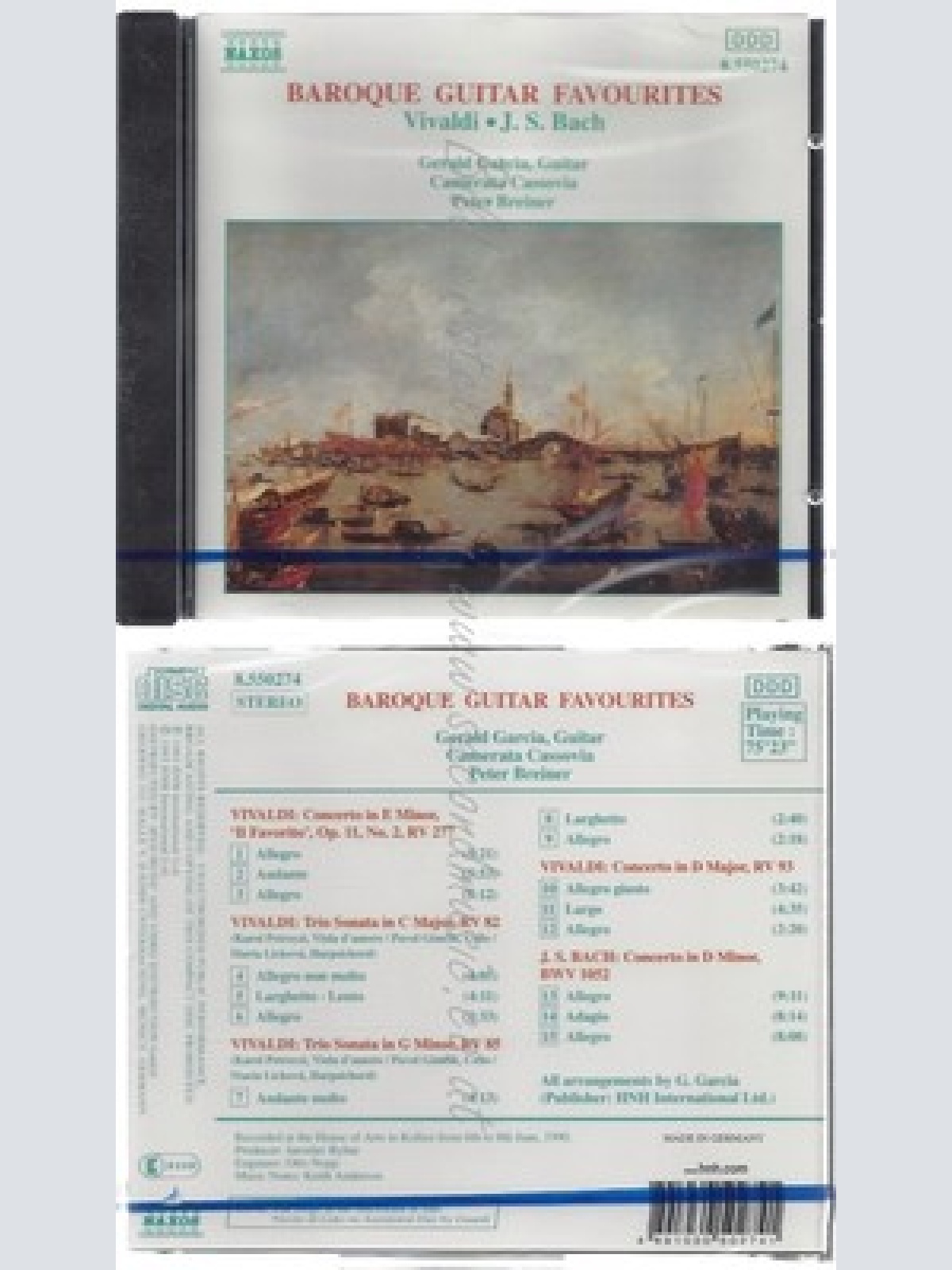 CD--NM-SEALED-GARCIA, BREINER, CAMERATA CASS. UND J.S. BACH -KOMPONIST- -1992-