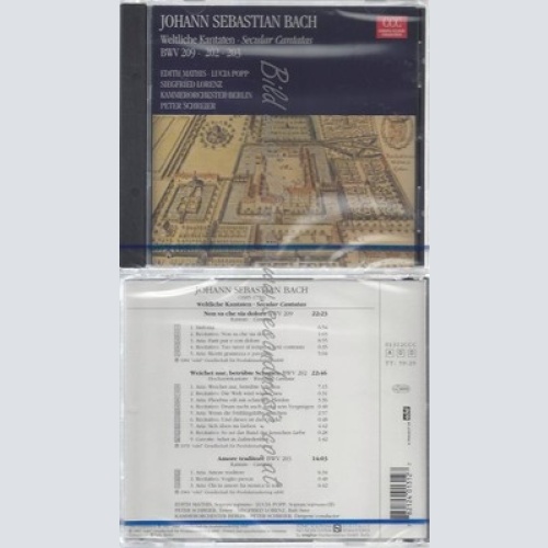 CD-NM-SEALED-PETER SCHREIER, KOB UND JOHANN SEBASTIAN BACH -KOMPONIST- -1997- --