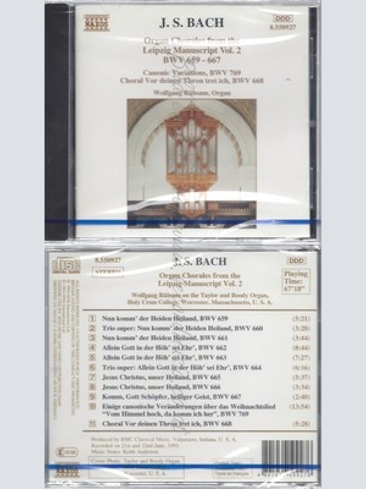 CD--NM-SEALED-WOLFGANG RÜBSAM UND JOHANN SEBASTIAN BACH -KOMPONIST- -1994- -- J