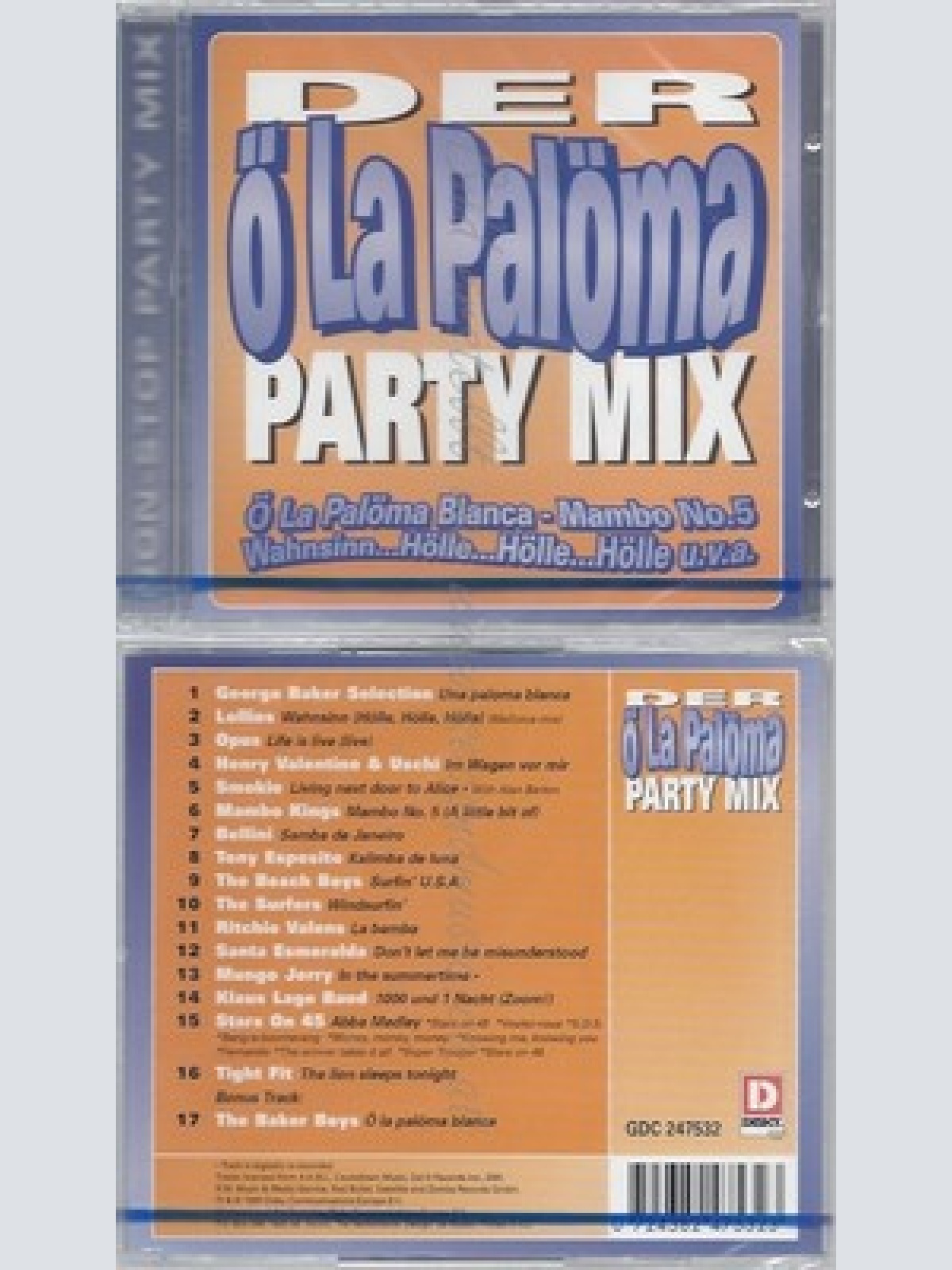 CD--NM-SEALED-Ö LA PALÖMA PARTY MIX -- LOLLIES, OPUS, SMOKIE, STARS ON 45..