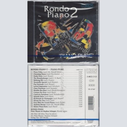 CD--NM-SEALED-RONDO PIANO UND VARIOUS -KOMPONIST- -1993- -- PIANO PURE