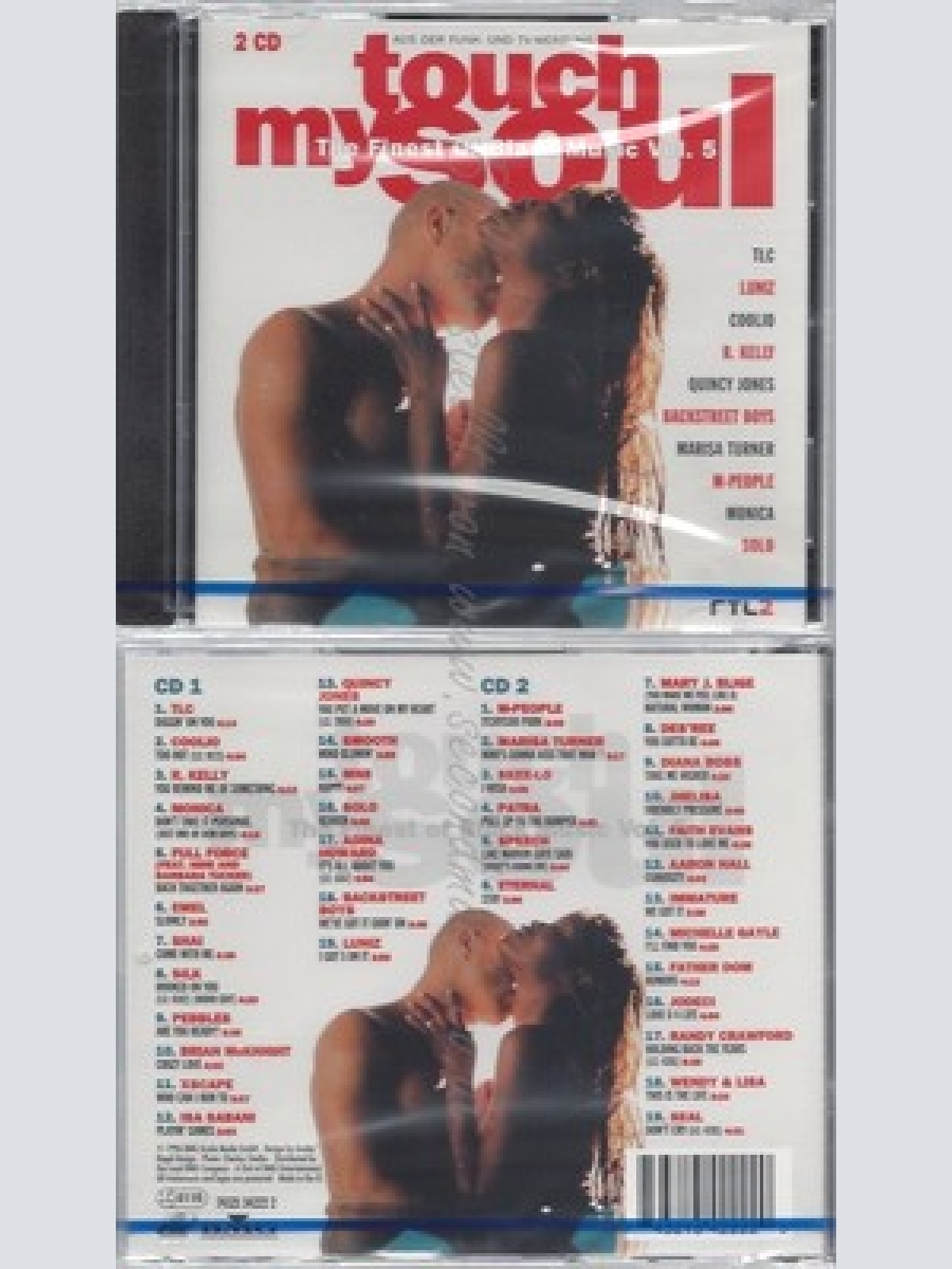 CD--NM-SEALED-VARIOUS -1996- - DOPPEL-CD -- TOUCH MY SOUL - THE FINEST OF BLACK