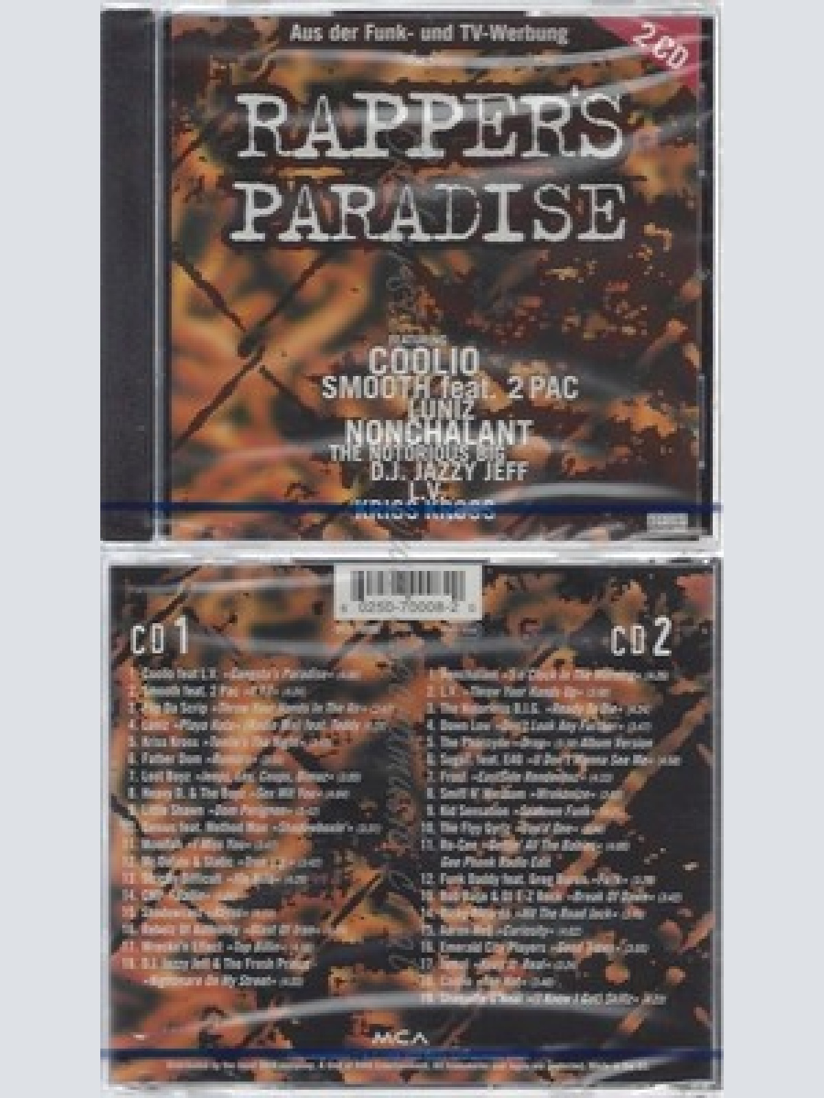 CD--NM-SEALED-VARIOUS -1996- - DOPPEL-CD -- RAPPER'S PARADISE