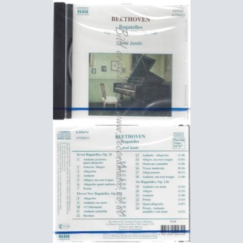 CD-NM-SEALED-OP. 119 / OP.126 / JENÖ JANDO UND LUDWIG VAN BEETHOVEN -KOMPONIST-