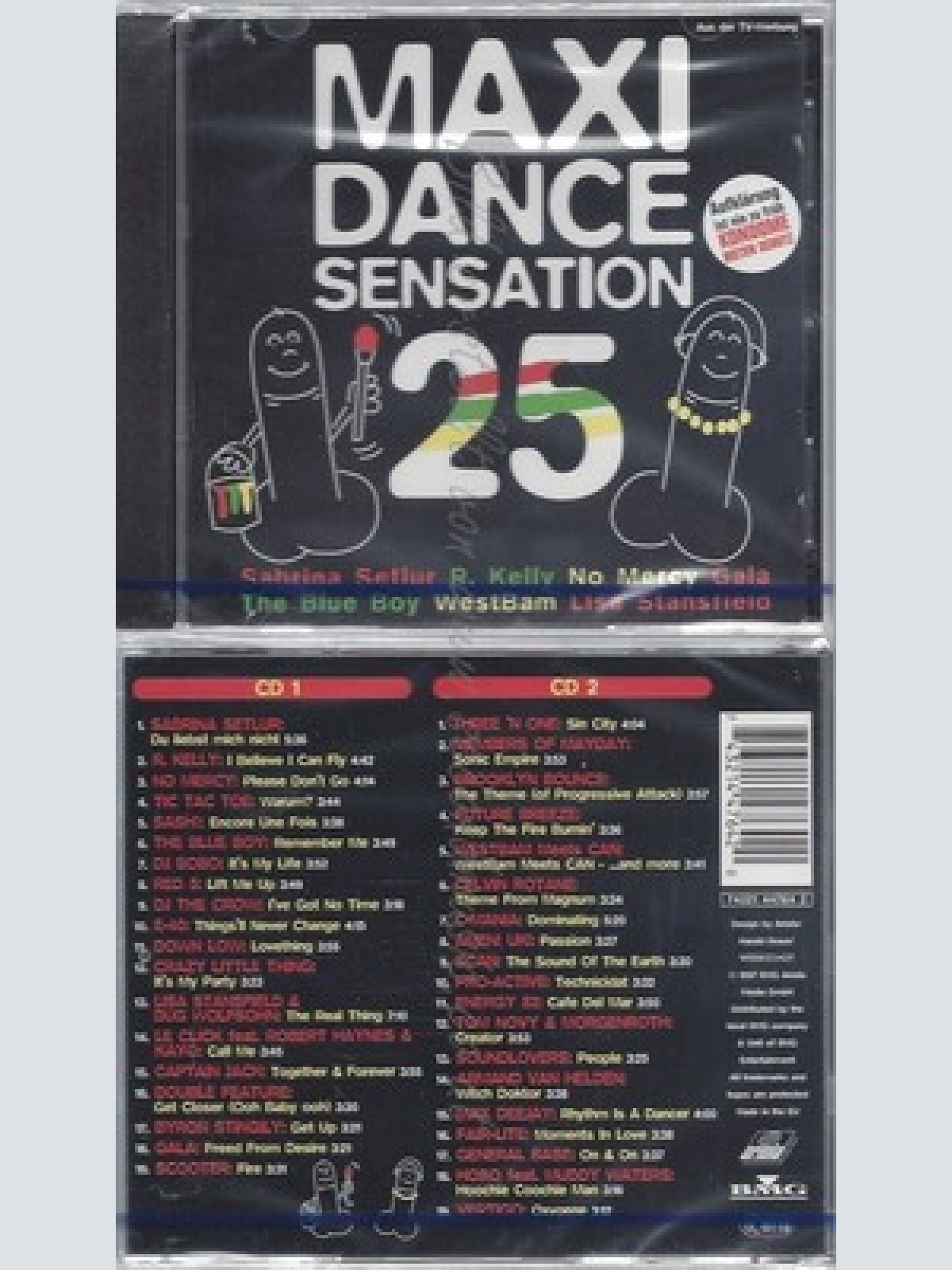 CD--NM-SEALED-VARIOUS ARTISTS -1997- - DOPPEL-CD -- MAXI DANCE SENSATION 25