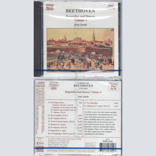 CD--NM-SEALED-JENÖ JANDO UND LUDWIG VAN BEETHOVEN -KOMPONIST- -1999- -- KURZE K