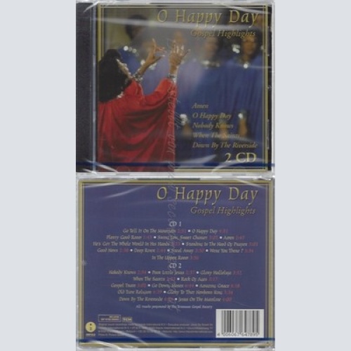 CD--NM-SEALED-THE TENNESSEE GOSPEL SOCIETY -- O HAPPY DAY - GOSPEL HIGHLIGHTS -