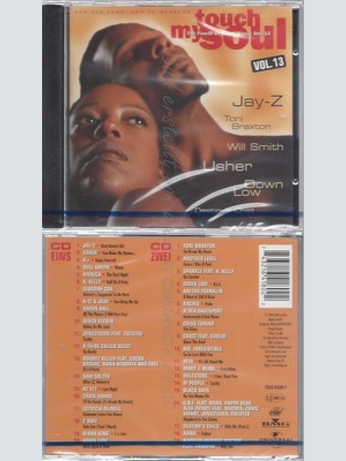 CD--NM-SEALED-VARIOUS -1999- - DOPPEL-CD -- TOUCH MY SOUL - THE FINEST OF BLACK