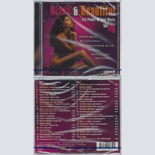 CD--NM-SEALED-VARIOUS -1998- - DOPPEL-CD -- BLACK & BEAUTIFUL VOL.4