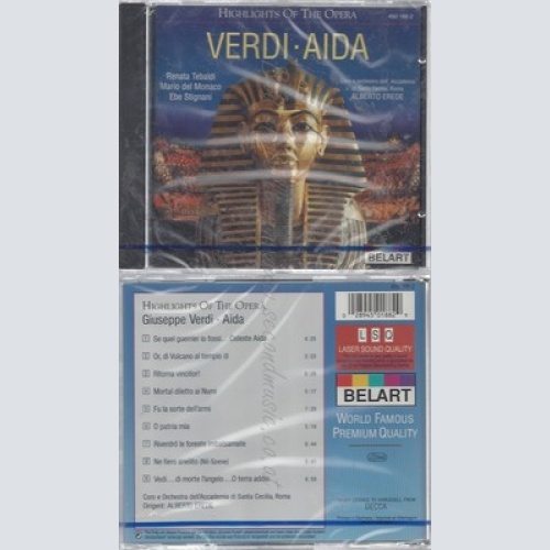 CD--NM-SEALED-TEBALDI, STIGNANI, EREDE UND OASCR -1994- -- VERDI: AIDA -HIGHLIG
