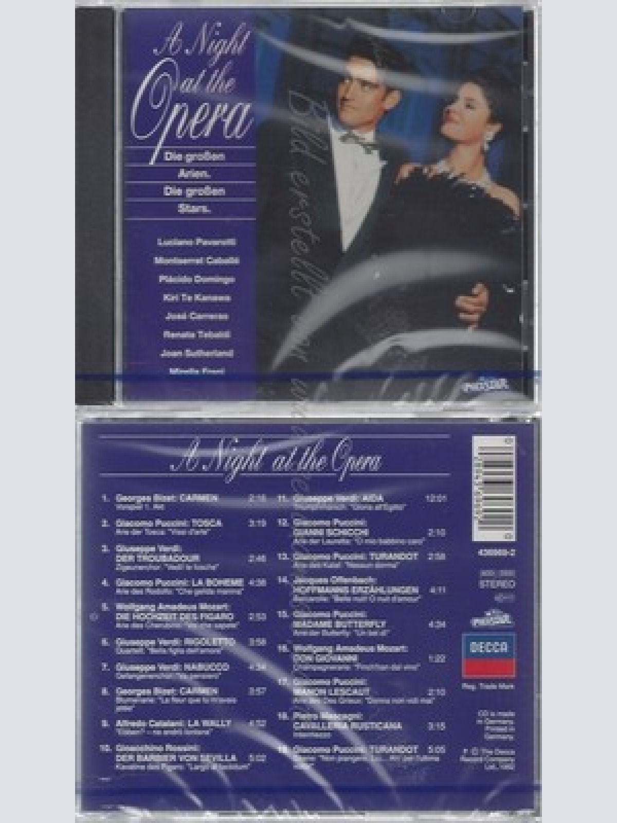 CD--NM-SEALED-SUTHERLAND, TE KANAWA, CARRERAS UND TEBALDI -1992- -- A NIGHT AT