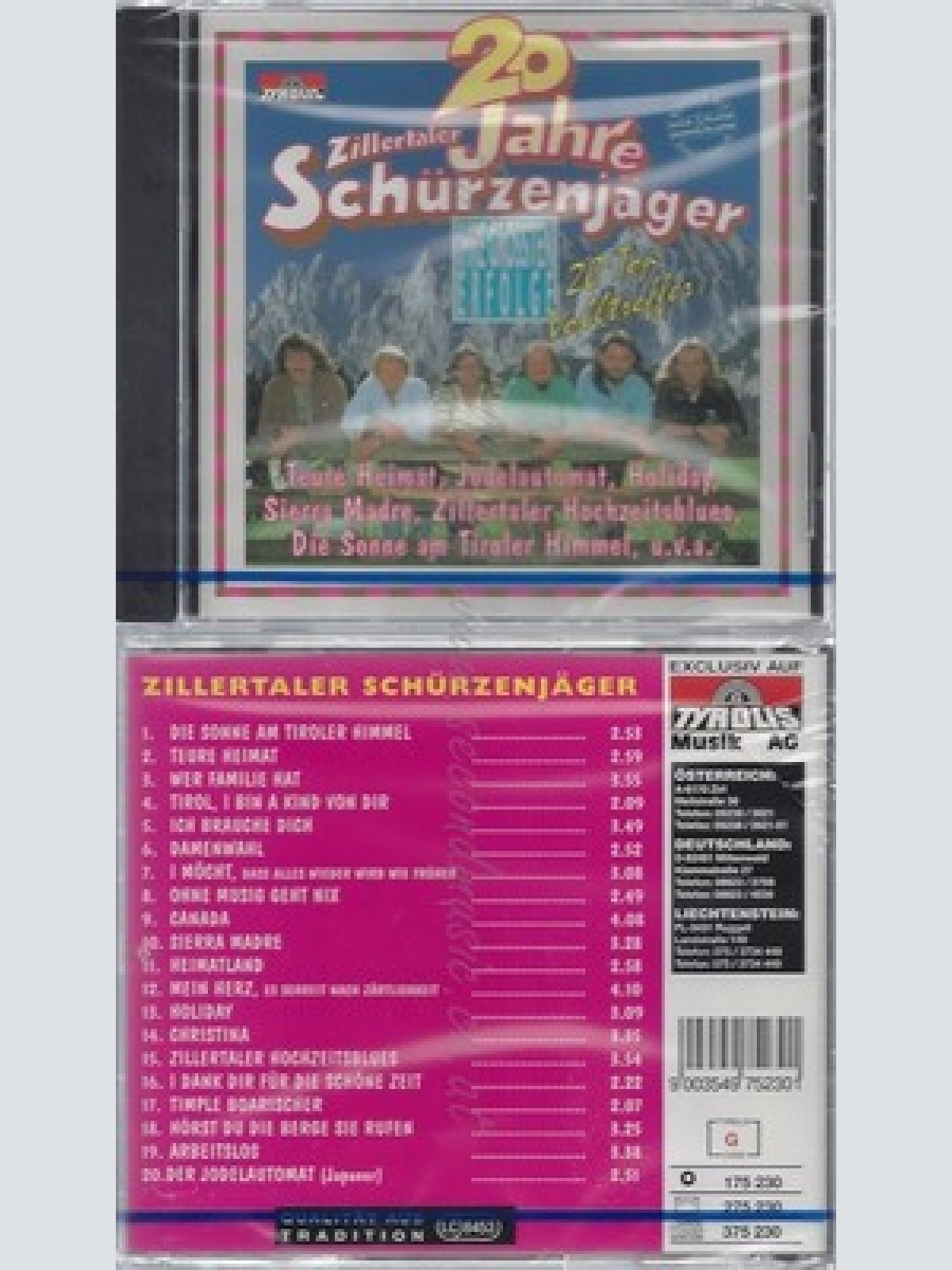 CD--NM-SEALED-HRE GRÖSSTEN ERFOLGE / SCHÜRZENJÄGER -1994- -- 20 JAHRE