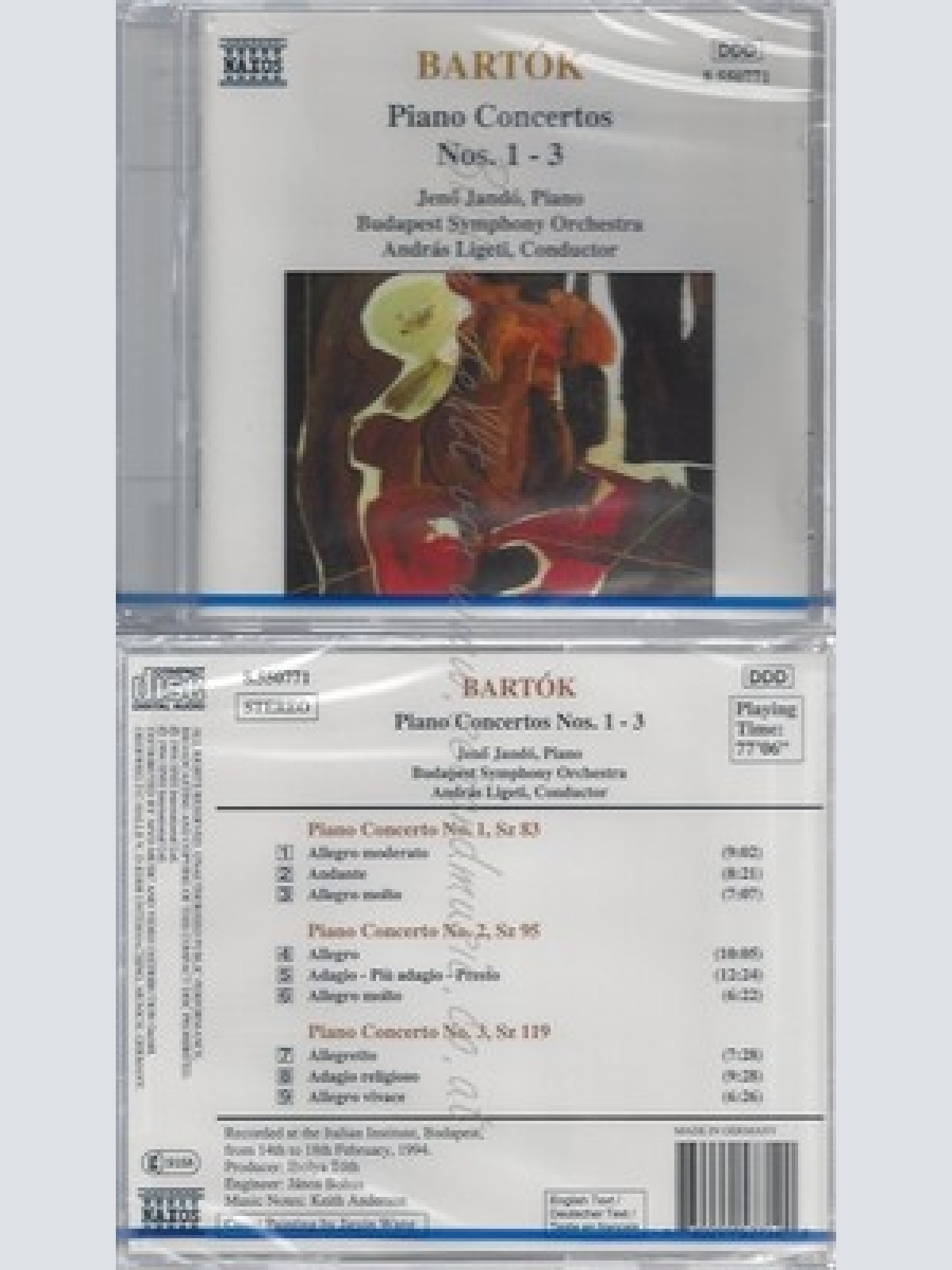 CD--NM-SEALED-JENO JANDO, ANDRAS LIGETI, BUS UND BELA BARTOK -KOMPONIST- -1994-