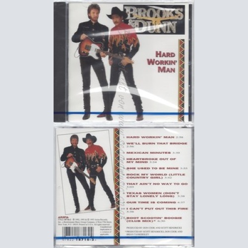 CD--NM-SEALED-BROOKS & DUNN -1993- -- HARD WORKIN' MAN