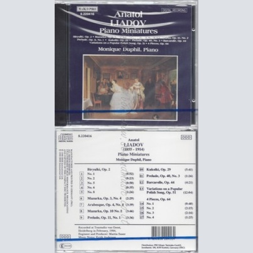 CD--NM-SEALED- / MONIQUE DUPHIL UND ANATOLE LIADOW -KOMPONIST- -1992- -- KLAVIE