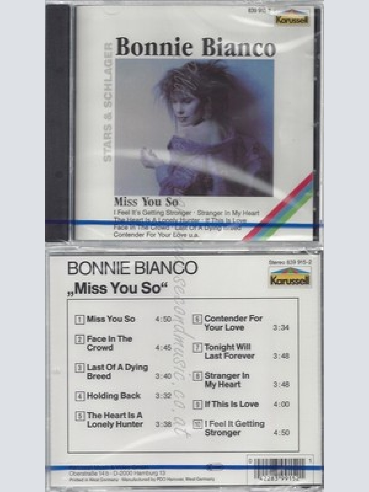 CD--NM-SEALED-BONNIE BIANCO -- MISS YOU SO -